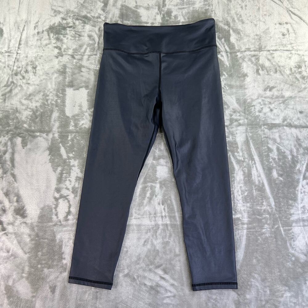 Zyia Active High Waisted Cropped Leggings Womens Size 16-18 Black